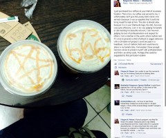 Starbucks Apologizes for Satanic Symbols in Christian Woman's Coffee