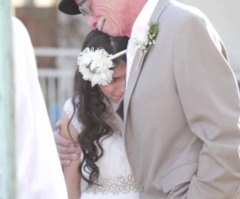 Terminally Ill Father Walks Young Daughter Down the Aisle in Heartbreaking Surprise 'Wedding' (VIDEO)