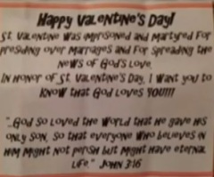 Pa. School District Bans First Grader's Valentine's Day Card With Bible Verse; Parents Sue