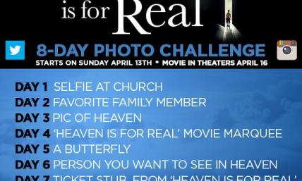 'Heaven is For Real' 8-Day Photo Challenge; T.D. Jakes Tweets Movie Promo Using Instagram