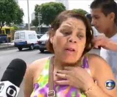 Woman Mugged on TV in Brazil While Complaining About Crime Rates (VIDEO)