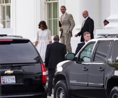 Obamas Attend Easter Service at Nineteenth Street Baptist Church