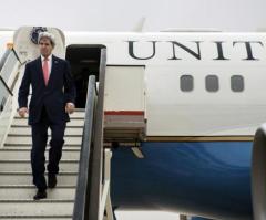 Secretary Kerry at the Water's Edge