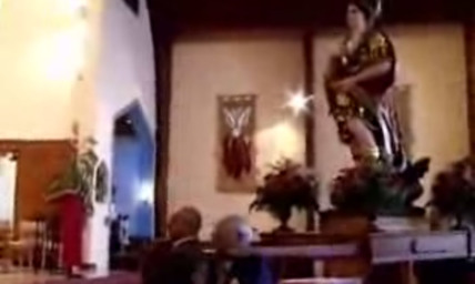 See the Religious Statue Ceremony With the Surprise Ending That Left a Church Shrieking (VIDEO)