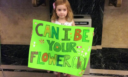 She Wanted to Be a Flower Girl But Didn't Have a Wedding - See This 4-Year-Old's Adorable Quest!