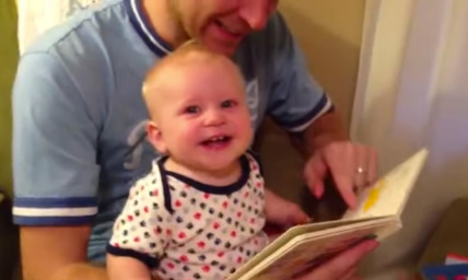 Adorable Baby and His Funny Book Will Leave You Breathless From Laughter