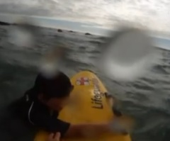 Lifeguard Saves a Boy Heard Screaming After Being Taken Out by a Rip Current (VIDEO)