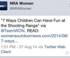 NRA Faces Backlash for Tweeting '7 Ways Children Can Have Fun at Shooting Range' After Girl Shoots Instructor Dead