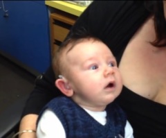 7-Week-Old Baby Gets Hearing Aids for the Very First Time – Watch His Reaction! (VIDEO)