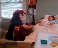 Beautiful Mother Sings a Special Song for Her Dying Daughter (VIDEO)