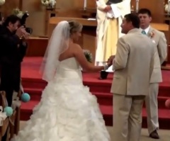 Beautiful Moment Between Father and Daughter Walking Down the Aisle – He Sings to Her! (VIDEO)