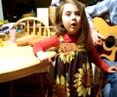 You Won't Believe How Good This Little Girl Can Sing Along When Her Dad Plays the Guitar – WOW! (VIDEO)