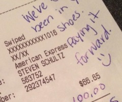 Couple Tips Overworked Waiter $100 After Slow Service; Encourages Others to 'Think of Entire Situation Before You Judge'