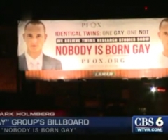 Ex-Gay Group's 'Nobody Is Born Gay' Billboard Sparks Controversy