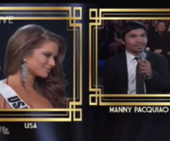 Manny Pacquiao to Miss USA at Miss Universe Pageant: What Would You Say to Global Terrorists?