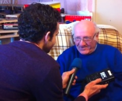 Elderly Man is Brought to Tears After Hearing His Wife's Voice Again