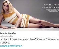 Salvation Army Puts 'Black and Blue' Female in #thedress to Incite Talk on Abuse of Women