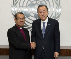 Bishop Ef of World Evangelical Alliance Meets UN's Ban Ki-moon to Share Biblical Solutions to End Human Suffering, Violent Global Conflicts