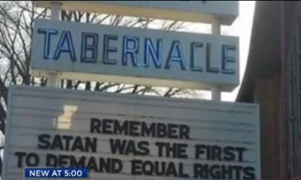 Church Sign: 'Remember Satan Was the First to Demand Equal Rights' Misunderstood by Community, Says Pastor