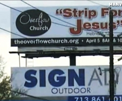 'Strip for Jesus'? Texas Church Says Billboard Has Spiritual Message