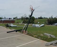 Church Remains Standing After 3 Tornadoes Rip Through Oklahoma Town With 'Golf Ball Sized' Hail