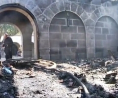 Church Where Jesus Fed the 5,000 Burned in Arson Attack; Anti-Christian Graffiti Calls for 'False Gods' to Be 'Eliminated'