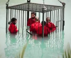 ISIS Video Shows Jihadists Drowning Caged Prisoners in Swimming Pool; New Invasion of Kobane Kills 50