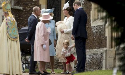 Kate Middleton, Prince William Celebrate Royal Christening of Princess Charlotte (Photos)