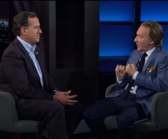 Atheist Bill Maher Asks Catholic Rick Santorum: 'How Am I on the Pope's Side and You're Not?'