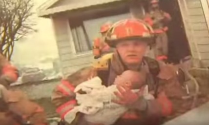 Firefighter Attends Graduation of a Baby That He Saved 17 Years Ago