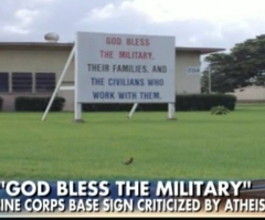 Franklin Graham Defends Marine Base's 'God Bless the Military' Sign After Atheists Fight for Its Removal