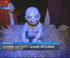 Zombie Jesus Nativity Scene Is Blasphemous, Says Ohio Pastor