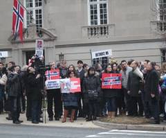 Thousands Protest Norwegian Embassies for Return of 5 Christian Children Seized by CPS