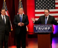 Huckabee, Santorum Unite With Donald Trump at Iowa Fundraiser Raising $6M for Veterans