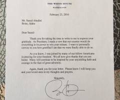 Saeed Abedini Shares Letter From Pres. Obama Admiring His 'Unyielding' Christian Faith