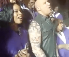 Actor Vin Diesel Fulfills Dream of Singing With Gospel Choir