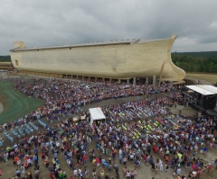 Ken Ham Thanks Small Atheist Protest of Ark Encounter for Publicity, Estimates Millions of Visitors in First Year