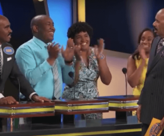 Steve Harvey Meets His Doppelganger, a Pastor, on 'Family Feud'