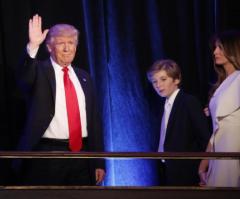 Donald Trump Confirms Wife Melania, Son Barron Will Not Immediately Join Him in White House