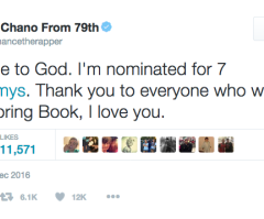 Chance The Rapper Rebukes Satan Before Receiving Grammy Nominations