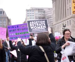 Women's March Activists Spit on Pro-Life Millennial Feminists at 'Peaceful' Anti-Trump Protest