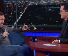 Stephen Colbert Debates Atheist Ricky Gervais About God, Talks Holy Trinity vs. '2,999 Other Gods'