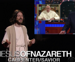 Stephen Colbert Mocks Pope Francis' Ted Talk With Jesus Skit (Video)