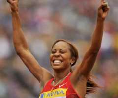 Sanya Richards-Ross Praying for Delivery of Son