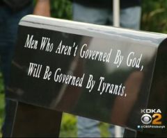 'Tyrants Bench' That Mentions God Relocated in Pennsylvania After Atheist Complaint