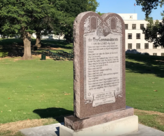 Pure Flix Gives $25,000 to Rebuild Ten Commandments Monument Destroyed in Arkansas