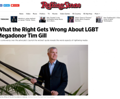 LGBT Mega-Donor's 'Punish The Wicked' Plan Not Directed at Christians, Rolling Stone Claims 