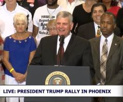 Franklin Graham Prays at Trump Rally: America's Sins Have Paralyzed It