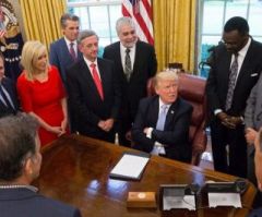 President Trump Calls for National Day of Prayer, Donates $1 Million for Harvey Survivors