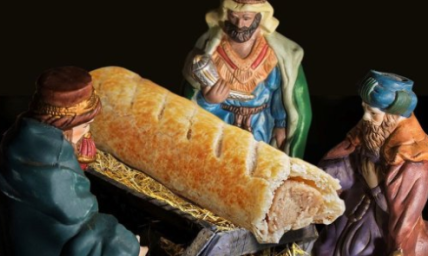 Baby Jesus Replaced With A Sausage Roll In Offensive Christmas Advert In The UK